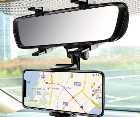 Suporte para GPS celular para retrovisor