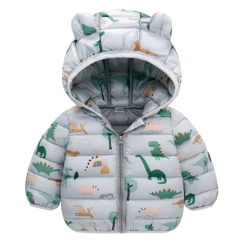 Jaqueta de Frio orelhinhas de urso Baby Winter